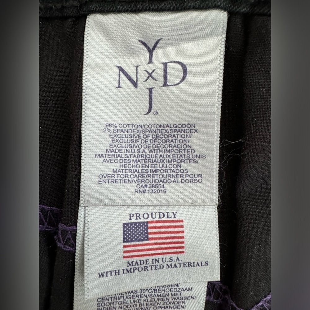 NYDJ Lift Tuck Soft High Rise Marilyn Straight Jeans Size 18 W Black - Picture 10 of 13